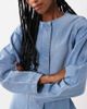 ASOS DESIGN ASOS DESIGN cocoon sleeve cinch mini dress in midwash blue - 3