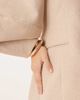 ASOS DESIGN ASOS DESIGN cocoon sleeve collarless blazer in brown - part of a set - 4