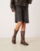ASOS DESIGN ASOS DESIGN Colby pull on trucker knee boots in brown - 2