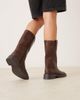 ASOS DESIGN ASOS DESIGN Colby pull on trucker knee boots in brown - 3