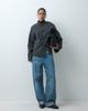 ASOS DESIGN ASOS DESIGN collarless formal jacket with frog closure trim in charcoal-Gray - 1