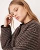 ASOS DESIGN ASOS DESIGN collarless herringbone jacket in blue and burgundy-Red - 2