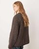 ASOS DESIGN ASOS DESIGN collarless herringbone jacket in blue and burgundy-Red - 4