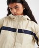 ASOS DESIGN ASOS DESIGN color block track jacket with hood in stone and navy-WHITE - 4