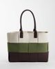 ASOS DESIGN ASOS DESIGN color block weave tote bag-Multi - 1