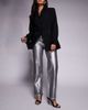 ASOS DESIGN ASOS DESIGN comfort stretch straight leg jeans in silver foil - 1