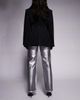 ASOS DESIGN ASOS DESIGN comfort stretch straight leg jeans in silver foil - 3