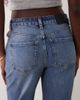 ASOS DESIGN ASOS DESIGN comfort stretch straight leg jeans with rips in mid wash blue - 4