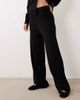 ASOS DESIGN ASOS DESIGN compact knit straight leg pants in black - part of a set - 3