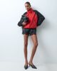 ASOS DESIGN ASOS DESIGN contrast body and sleeve varsity track jacket in red - 2