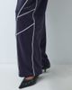 ASOS DESIGN ASOS DESIGN contrast piping sporty sweatpants in navy - 3