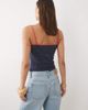 ASOS DESIGN ASOS DESIGN contrast red binding polka dot tank top in navy - 4