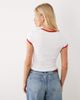 ASOS DESIGN ASOS DESIGN contrast ringer baby tee with San Fran athletics graphic in white-Multi - 3