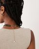 ASOS DESIGN ASOS DESIGN corded necklace with abstract square pendant in gold tone-Brown - 4