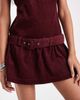 ASOS DESIGN ASOS DESIGN corduroy shift mini dress with belt detail in burgundy-pink - 3