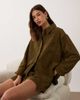 ASOS DESIGN ASOS DESIGN corduroy shirt in khaki green - part of a set - 1
