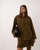 ASOS DESIGN ASOS DESIGN corduroy shirt in khaki green - part of a set - 3
