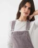 ASOS DESIGN ASOS DESIGN corduroy wide leg overalls in washed taupe-Brown - 3