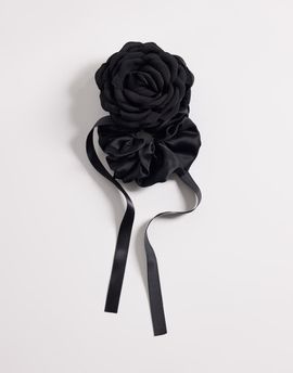 ASOS DESIGN ASOS DESIGN corsage hair elastic with ribbon detail in black