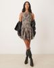 ASOS DESIGN ASOS DESIGN corset detail mini dress in floral tapestry-Multi - 2