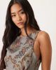 ASOS DESIGN ASOS DESIGN corset detail mini dress in floral tapestry-Multi - 4