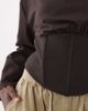ASOS DESIGN ASOS DESIGN Corset styling long sleeve t-shirt in brown - 2