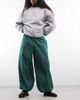 ASOS DESIGN ASOS DESIGN cotton-nylon blend pull on balloon pants in dark green - 1
