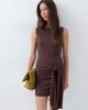 ASOS DESIGN ASOS DESIGN cotton elastane wrap mini dress-Brown - 2