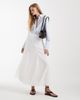 ASOS DESIGN ASOS DESIGN cotton godet maxi skirt in white - 1