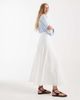 ASOS DESIGN ASOS DESIGN cotton godet maxi skirt in white - 4