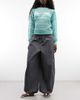ASOS DESIGN ASOS DESIGN cotton nylon blend pull on balloon pants in charcoal-Gray - 1