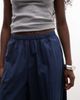 ASOS DESIGN ASOS DESIGN cotton nylon blend pull on balloon pants in navy - 4