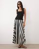 ASOS DESIGN ASOS DESIGN cotton sateen volume circle skirt in striped print-Multi - 1