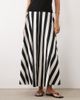 ASOS DESIGN ASOS DESIGN cotton sateen volume circle skirt in striped print-Multi - 2