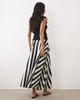 ASOS DESIGN ASOS DESIGN cotton sateen volume circle skirt in striped print-Multi - 4
