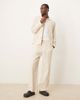 ASOS DESIGN ASOS DESIGN cotton smart wide leg pants in stone with elastic waist - part of a set-Neutral - 1
