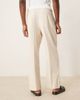 ASOS DESIGN ASOS DESIGN cotton smart wide leg pants in stone with elastic waist - part of a set-Neutral - 4