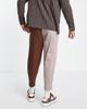 ASOS DESIGN ASOS DESIGN cotton splice extreme balloon smart pants in tonal brown - 2