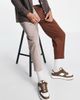 ASOS DESIGN ASOS DESIGN cotton splice extreme balloon smart pants in tonal brown - 4