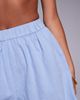 ASOS DESIGN ASOS DESIGN cotton textured beach shorts in blue - 4