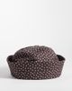 ASOS DESIGN ASOS DESIGN cotton turn back boater hat in brown polka dot print-Multi - 1