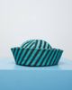 ASOS DESIGN ASOS DESIGN cotton turn back boater hat in green stripe - 1