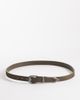 ASOS DESIGN ASOS DESIGN cowhide hair belt with silver-tone western buckle in brown-Gray - 1