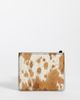 ASOS DESIGN ASOS DESIGN cowhide hair cardholder in brown-Black - 1