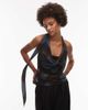 ASOS DESIGN ASOS DESIGN cowl scarf detail cami top in blurred print - part of a set-Multi - 1