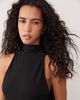 ASOS DESIGN ASOS DESIGN crepe scarf detail jumpsuit with plunge back in black - 4