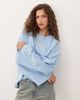 ASOS DESIGN ASOS DESIGN crew neck kimono long sleeve T-shirt in blue - 1