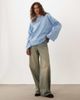 ASOS DESIGN ASOS DESIGN crew neck kimono long sleeve T-shirt in blue - 2