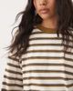 ASOS DESIGN ASOS DESIGN Crew neck long sleeve t-shirt in ecru stripe-Multi - 2