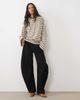 ASOS DESIGN ASOS DESIGN Crew neck long sleeve t-shirt in ecru stripe-Multi - 3